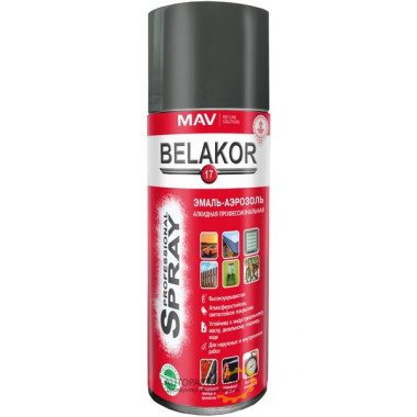 Краска алкидная серая BELAKOR 17 520мл / 01020-101011