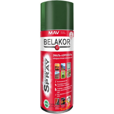 Краска алкидная зеленая BELAKOR 17 520мл / 01031-270