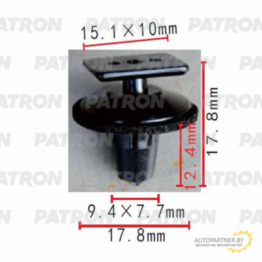 Клипса пластмассовая PATRON Infiniti, Nissan / P37-0496