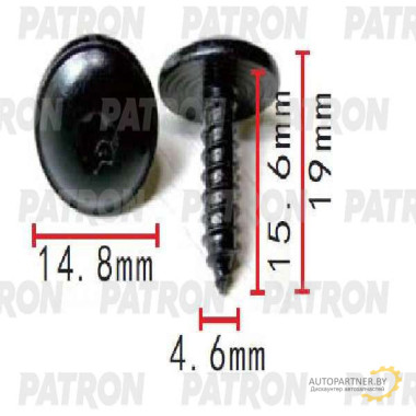 Винт металлический PATRON Audi,Seat,Skoda,Volkswagen / P37-1551