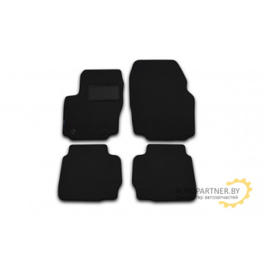 Коврики в салон Autofamily для VOLVO XC90 2002-2015 текстиль черные 4 шт. / NLT.50.04.22.110kh