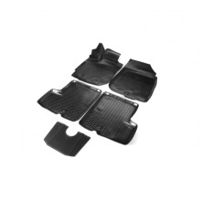 Коврики в салон Rival для Renault Duster 2WD/4WD 2015 - полиуретановые черные 5 шт. / 14701007