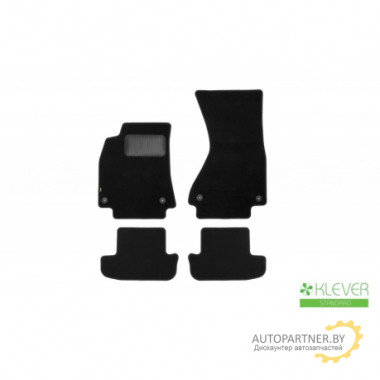 Коврики салона Klever Standard SKODA Kodiaq 2017 кроссовер текстильные черные 4шт / KLEVER02451901210kh