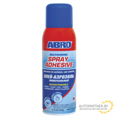 Клей ABRO аэрозольный многофункциональный 326 г / SA300