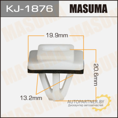 Клипса пластиковая MASUMA (HONDA 91501SP1003)  / KJ1876