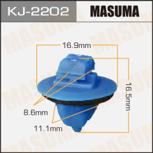Клипса пластиковая MASUMA (TOYOTA 7549535010)  / KJ2202