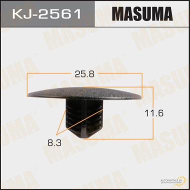 Клипса пластиковая MASUMA (MITSUBISHI MU001282)  / KJ2561
