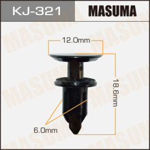 Клипса пластиковая MASUMA (TOYOTA 9046706005)  / KJ321