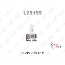 Лампа галогенная H2 24V 70W LYNXAUTO / L25155
