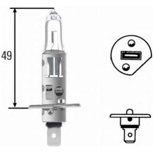 Лампа галогенная H1 24V 70W HELLA / 8GH002089258