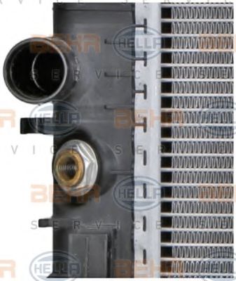 Радиатор, охлаждение двигателя BEHR HELLA SERVICE 8MK 376 714-371