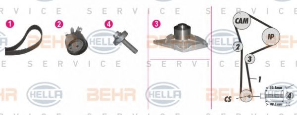 BEHR HELLA SERVICE 8MP 376 814-821