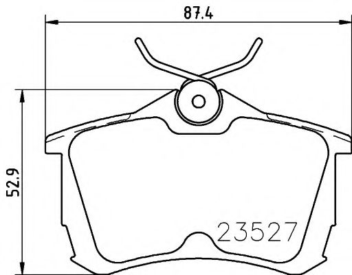 Комплект тормозных колодок, дисковый тормоз PAGID T1255