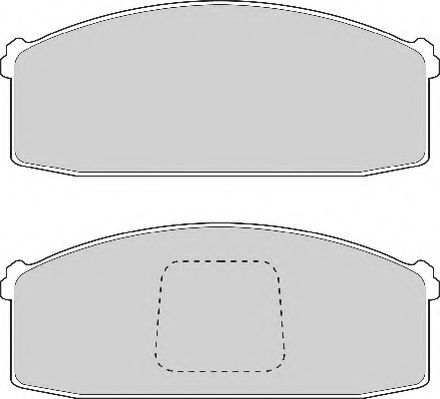 Комплект тормозных колодок, дисковый тормоз NECTO FD874A