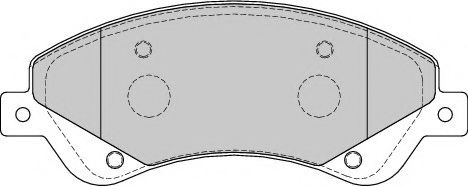 Комплект тормозных колодок, дисковый тормоз DURON DBP241929