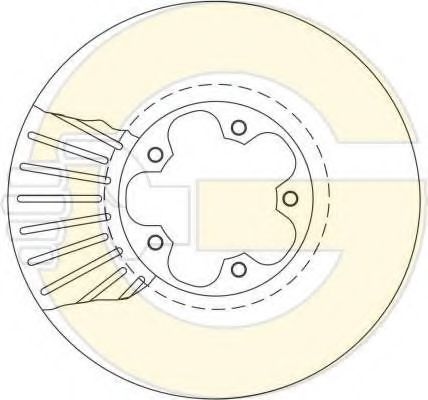 Комплект тормозов, дисковый тормозной механизм GIRLING 6411414