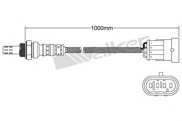 Лямбда-зонд WALKER PRODUCTS 250-241095