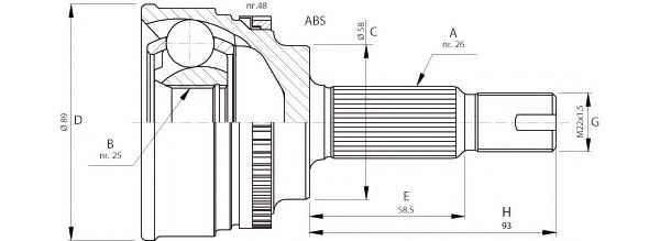 OPEN PARTS CVJ5717.10