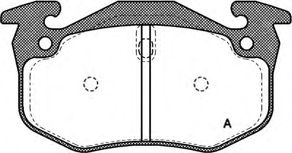 Комплект тормозных колодок, дисковый тормоз OPEN PARTS BPA0144.06