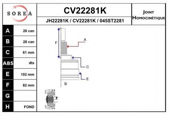 EAI CV22281K