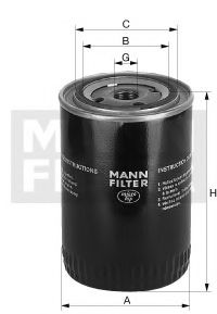 Масляный фильтр MANN-FILTER W 923/1