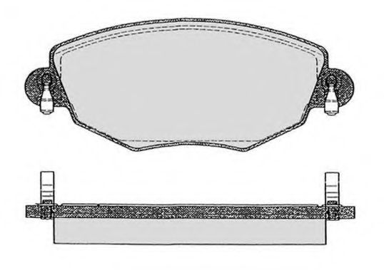 Комплект тормозных колодок, дисковый тормоз RAICAM RA.0711.1