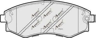 Комплект тормозных колодок, дисковый тормоз APEC braking PAD983