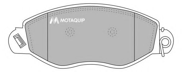 Комплект тормозных колодок, дисковый тормоз MOTAQUIP LVXL1021