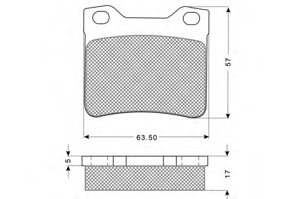 Комплект тормозных колодок, дисковый тормоз PROCODIS FRANCE PF1194
