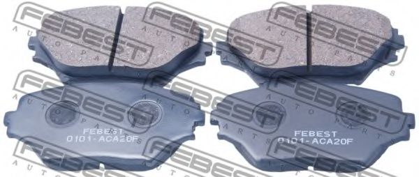 Комплект тормозных колодок, дисковый тормоз FEBEST 0101-ACA20F