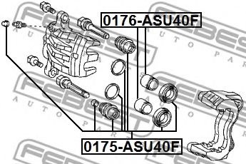 Ремкомплект, тормозной суппорт FEBEST 0175-ASU40F