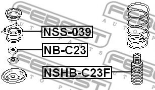 Подшипник качения, опора стойки амортизатора FEBEST NB-C23