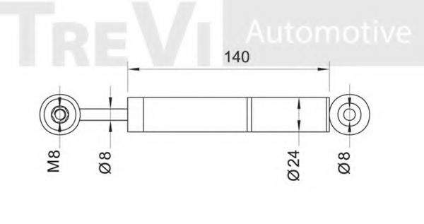 Амортизатор, поликлиновой ремень TREVI AUTOMOTIVE TA1497