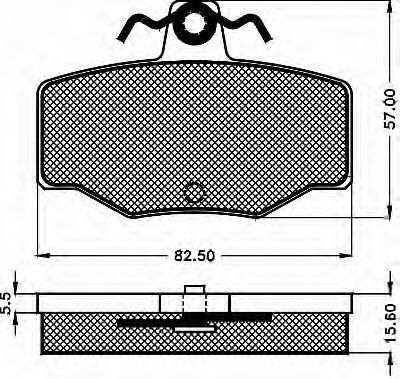 Комплект тормозных колодок, дисковый тормоз BSF 10498