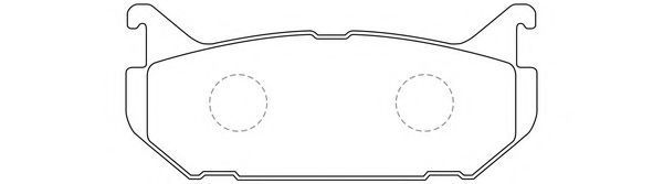 Комплект тормозных колодок, дисковый тормоз FIT FP0584