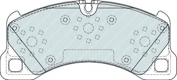 Комплект тормозных колодок, дисковый тормоз FERODO FDB4064
