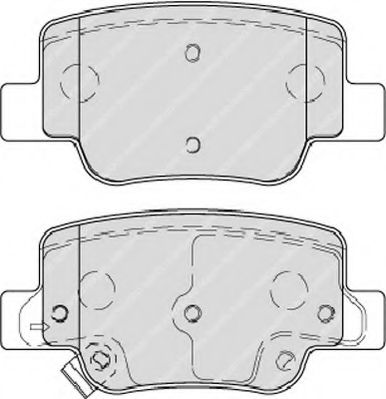 Комплект тормозных колодок, дисковый тормоз FERODO FSL4275
