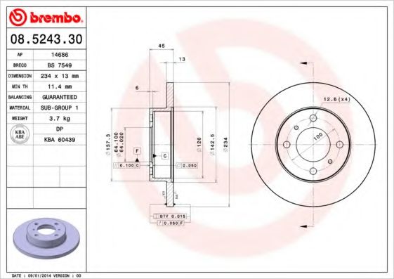 BREMBO 08.5243.30