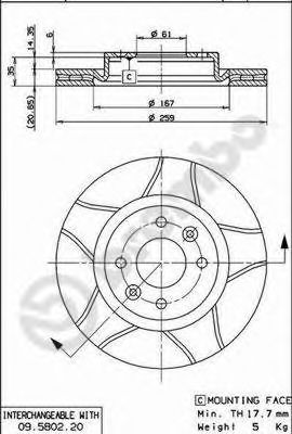 BREMBO 09.5802.76