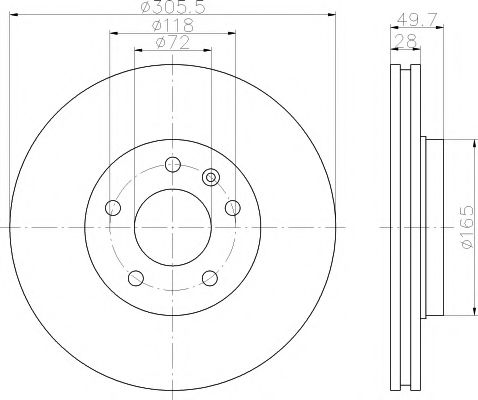 Комплект тормозов, дисковый тормозной механизм MINTEX MDK0215
