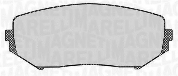 Комплект тормозных колодок, дисковый тормоз MAGNETI MARELLI 363916060494